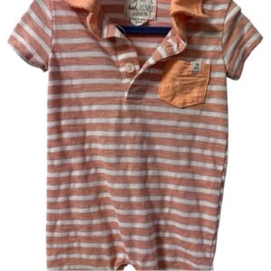 🚨Me & Henry Striped Peach and White Kids Bodysuit